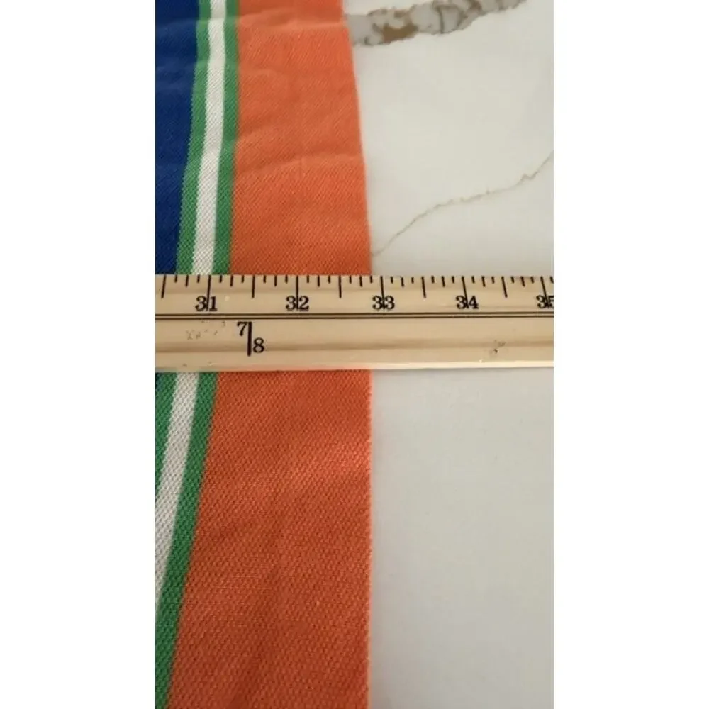 Polo Ralph Lauren Polo Shirt Mens 2XB Orange Stripe Big Pony Cotton Classic Golf